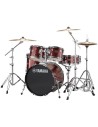 YAMAHA Rydeen Studio 20" Burgundy Glitter con Set piatti Paiste 101