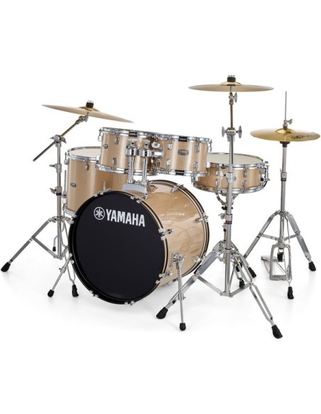 YAMAHA Rydeen Studio 20" Champagne Glitter con Set piatti Paiste 101