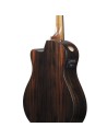 IBANEZ AAM70CE-TBN Charcoal Burst Transparent