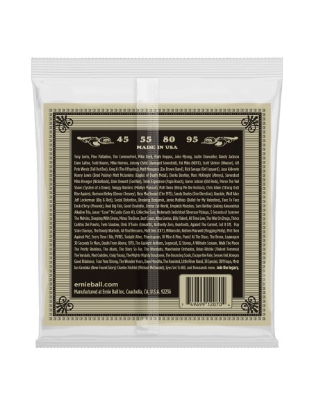 Ernie Ball 2070 Earthwood Phosphor Bronze 45-95