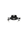 6444 Flex Patch Cable Black 15cm 3pk