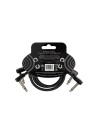 Cable de conexión flexible 6445, color negro, 30 cm, paquete de 3