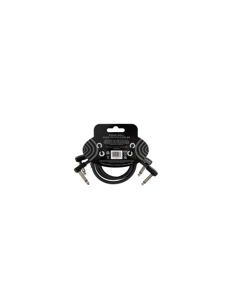 6445 Flex-Patchkabel, Schwarz, 30 cm, 3er-Pack