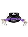 Cable de conexión flexible 6452, morado, 15 cm, paquete de 3