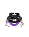 Cable de conexión flexible 6453, color morado, 30 cm, paquete de 3