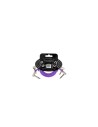 Cable de conexión flexible 6453, color morado, 30 cm, paquete de 3