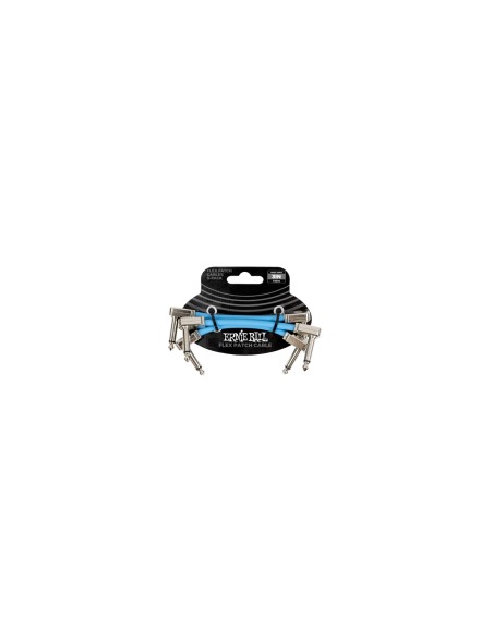 Cable de conexión flexible 6459 azul de 8 cm, paquete de 3