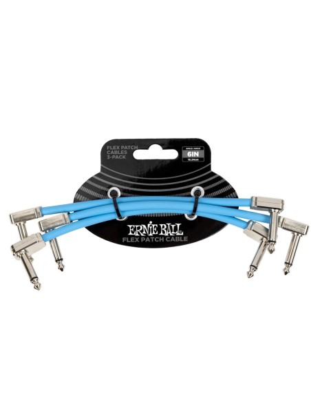 Câble patch flexible 6460 bleu 15 cm 3 pk