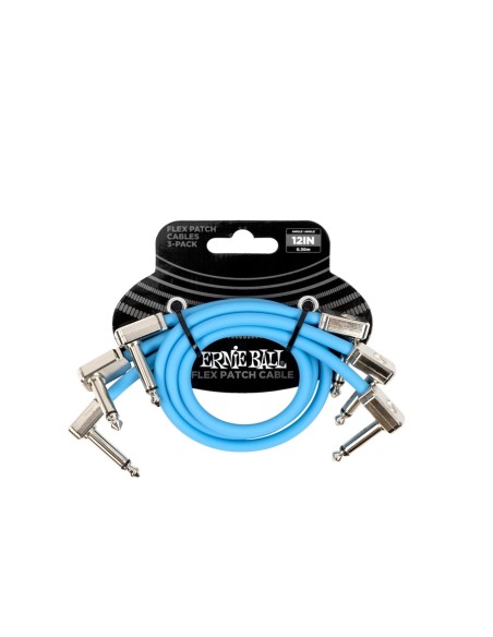 6461 Flex-Patchkabel, Blau, 30 cm, 3er-Pack