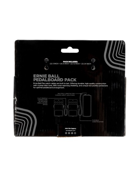 6462 Flex Patch Cable Black Multi-Pack