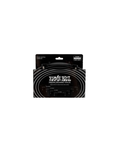 6462 Flex Patch Cable Black Multi-Pack