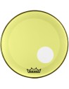 Remo P3-1320-CTYEOH Powerstroke 3 Colortone Off Hole Resonant Lot de 20 Jaune