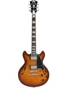 D'Angelico DAPMDCDITBNS Premier Mini DC Dark Iced Tea Burst