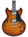 D'Angelico DAPMDCDITBNS Premier Mini DC Dark Iced Tea Burst