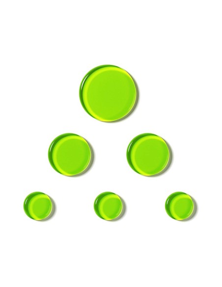 SlapKlatz Scatola MINI da 6 Gel Pad (3 small+ medium+1 large) Alien Green