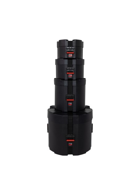 GATOR GPCROCKPACK set di 4 custodie rigide per batteria