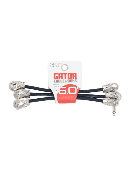 GATOR GCWB-INS-6INRA3PK Cavo Patch 15 cm Set di 3pz