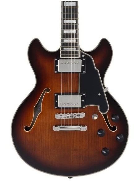 D'ANGELICO PREMIER MINI DC BROWN BURST