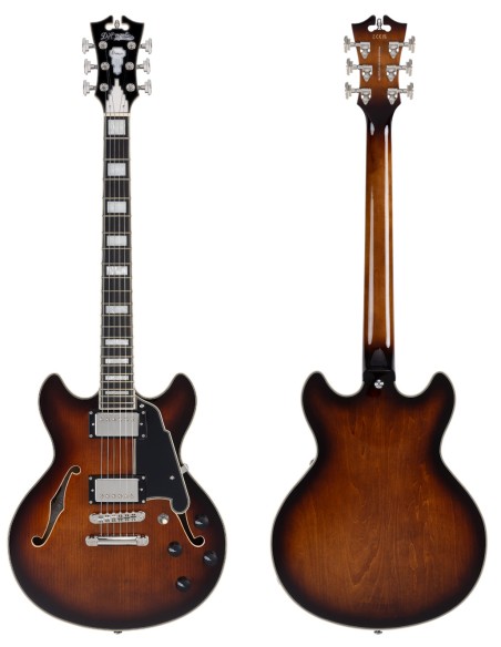 D'ANGELICO PREMIER MINI DC BROWN BURST