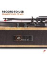 Fenton RP162LW Record Player HQ BT Light Wood