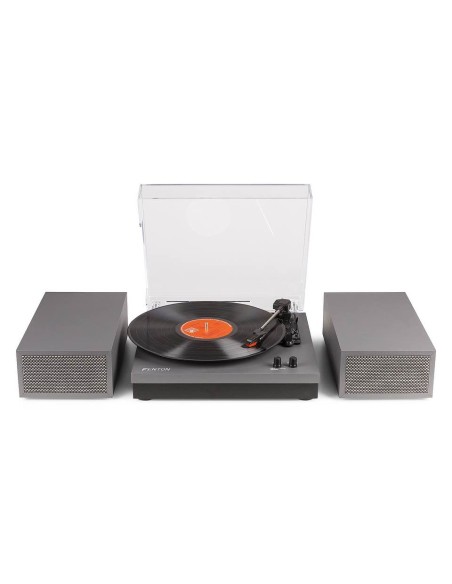 Fenton RP165G Record Player+ Sp. con Bluetooth Metallic Grey