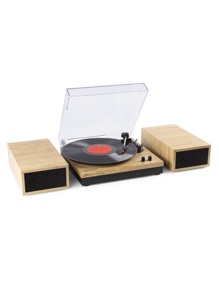 Fenton RP165L Record Player+ Sp. con Bluetooth Light Wood