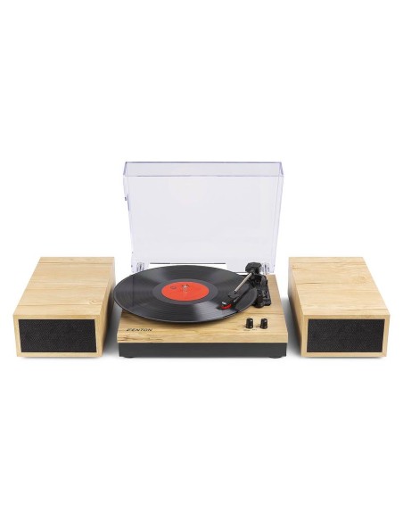 Fenton RP165L Record Player+ Sp. con Bluetooth Light Wood