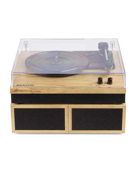Fenton RP165L Record Player+ Sp. con Bluetooth Light Wood