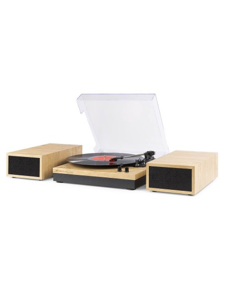 Fenton RP165L Record Player+ Sp. con Bluetooth Light Wood