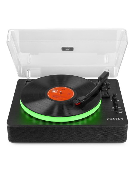 Fenton RP162LED Record Player LED Bluetooth Black