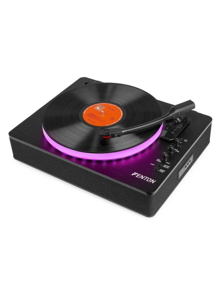 Fenton RP162LED Record Player LED Bluetooth Black