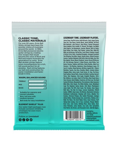 Ernie Ball 2326 Nylon Ukulele Strings Black