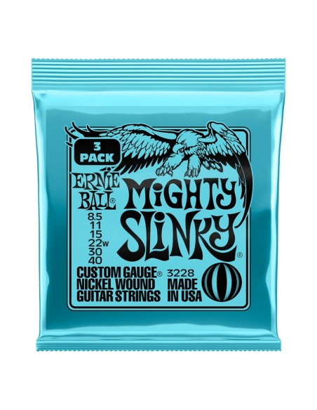 Ernie Ball 3228 Mighty Slinky Nckl Wn Pk 8.5 40