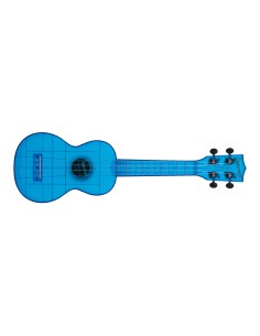 KA-WMT-BL-S - ''Sea Glass'' - ukulele soprano Transparent Cobalt Blue - c/borsa Kala
