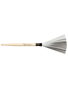 VWTD ''Drumstick Wire Brush'' - Bacchetta 5A in Hickory con spazzola in acciaio intergrata non retraibile Vater