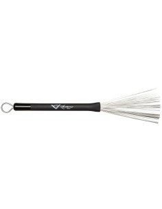 VWTHW ''Heavy Wire Brush'' - Manico rivestito in gomma/Setole in acciaio retraibili tramite asta Vater