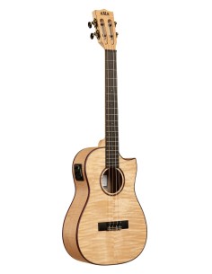 KA-ASFM-B-CE - ''All Solid Flame Maple'' - ukulele baritono elettrificato - c/borsa Kala