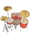 YAMAHA Rydeen Standard 22 Orange Glitter con Set piatti Paiste 101