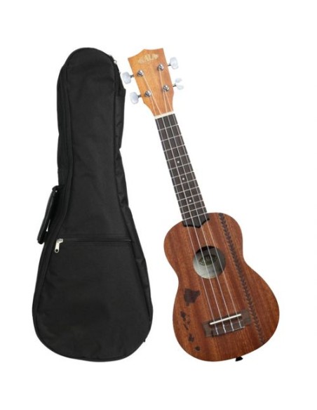 KALA KA-15S-H2 ukulele soprano Tattoo con borsa