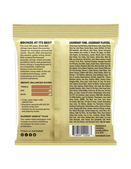 Ernie Ball 2006 Earthwood 80/20 Bronze Extra Light 10-50