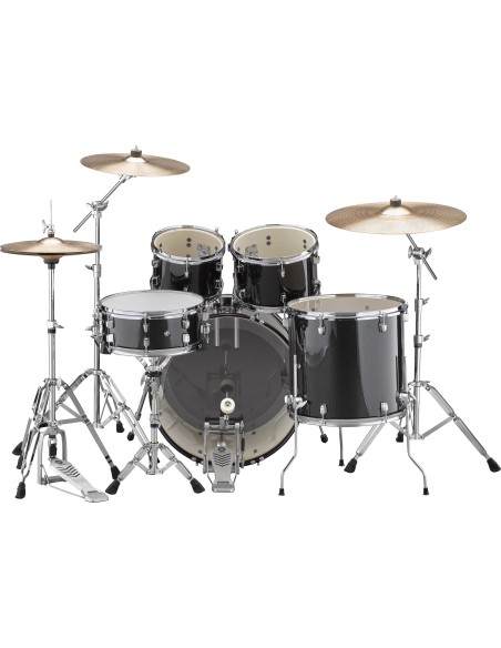 YAMAHA RDP0F5BLGCPSET Rydeen Standard Black Glitter con piatti Paiste 101