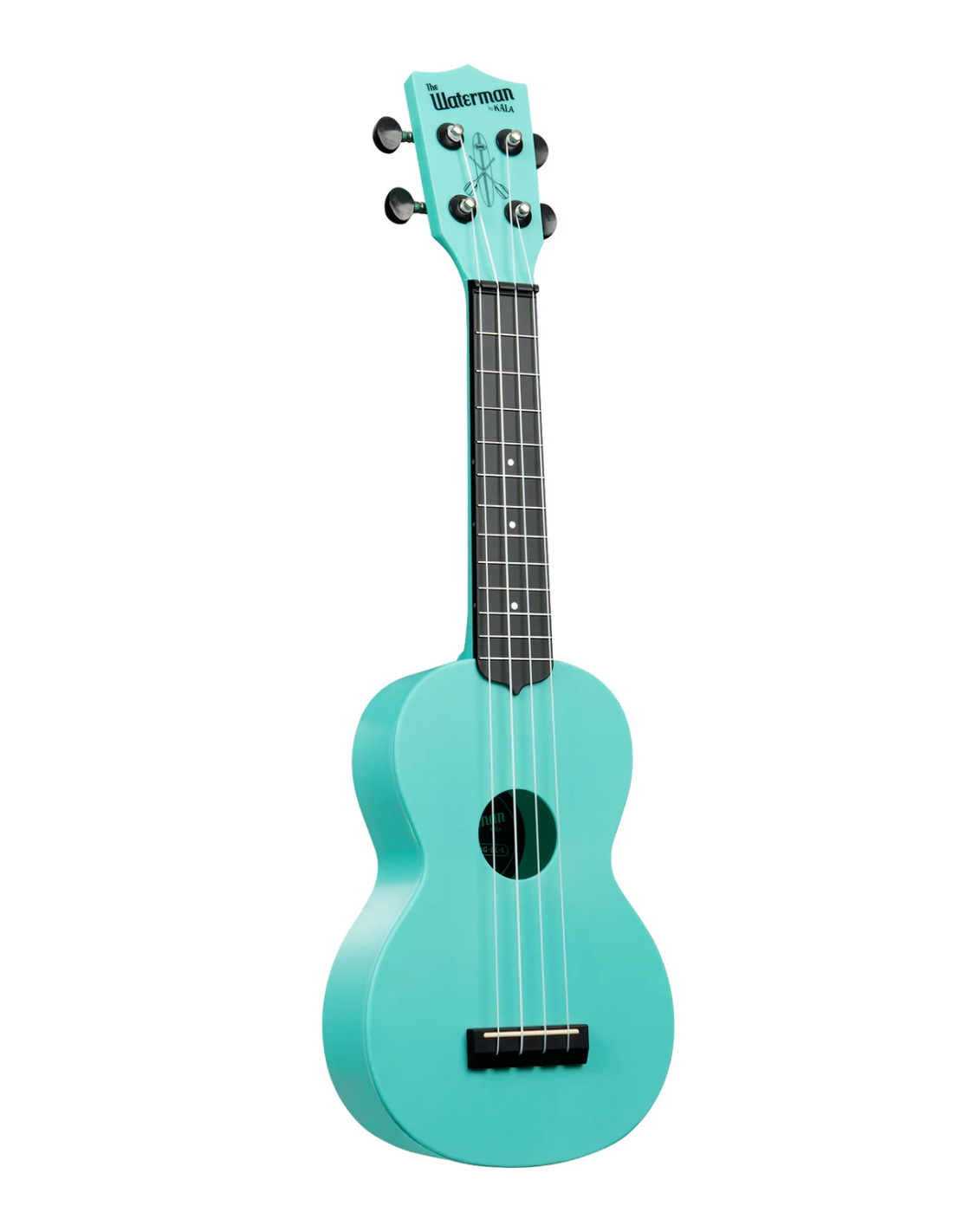 KA-R-WMG-BL-S - ''Beach'' - ukulele soprano Aqua Mist (Glow in the Dark)