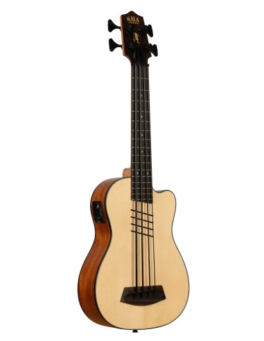 UBASS-HH-SSMHG-FS - ''Artist Signature'' - Hutch Hutchinson - U-BASS Solid Spruce Top Mahogany elettrificato - c/borsa Kala