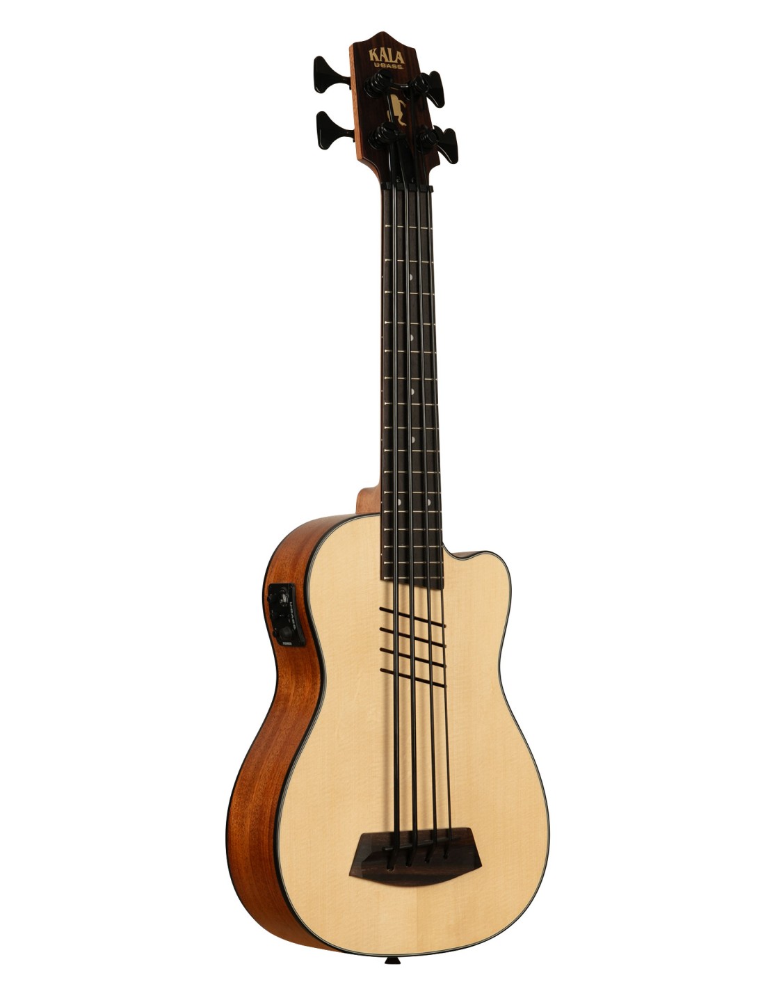 UBASS-HH-SSMHG-FS - ''Artist Signature'' - Hutch Hutchinson - U-BASS Solid Spruce Top Mahogany elettrificato - c/borsa Kala