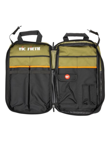 Vic Firth VXSB0114 PROFESSIONAL STICK BAG GREEN-BLACK