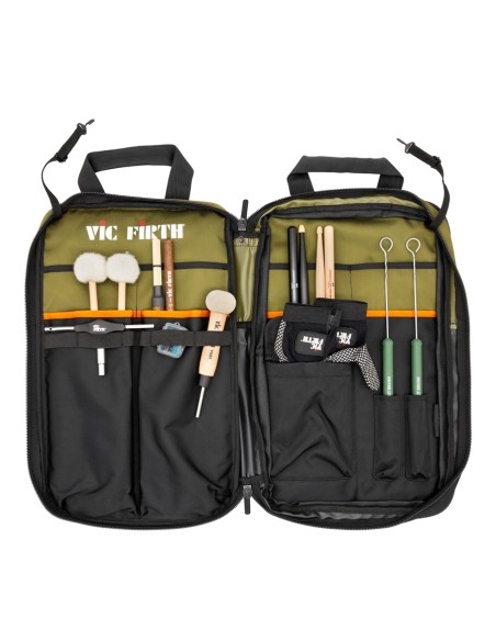 Vic Firth VXSB0114 PROFESSIONAL STICK BAG GREEN-BLACK