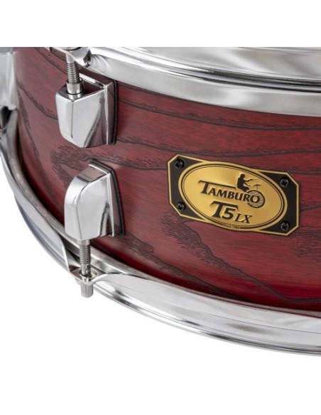 TAMBURO T5LX SD1455 Wood Grain Red RULLANTE IN PIOPPO 14"x5.5" WOOD GRAIN RED