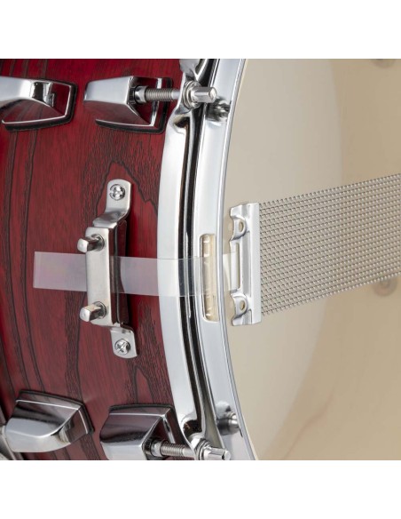 TAMBURO T5LX SD1455 Wood Grain Red RULLANTE IN PIOPPO 14"x5.5" WOOD GRAIN RED