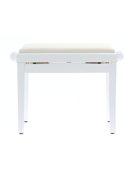 PB/010 WH L Panca Bianco Lucido per Pianoforte