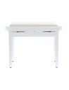 PB/010 WH L Panca Bianco Lucido per Pianoforte